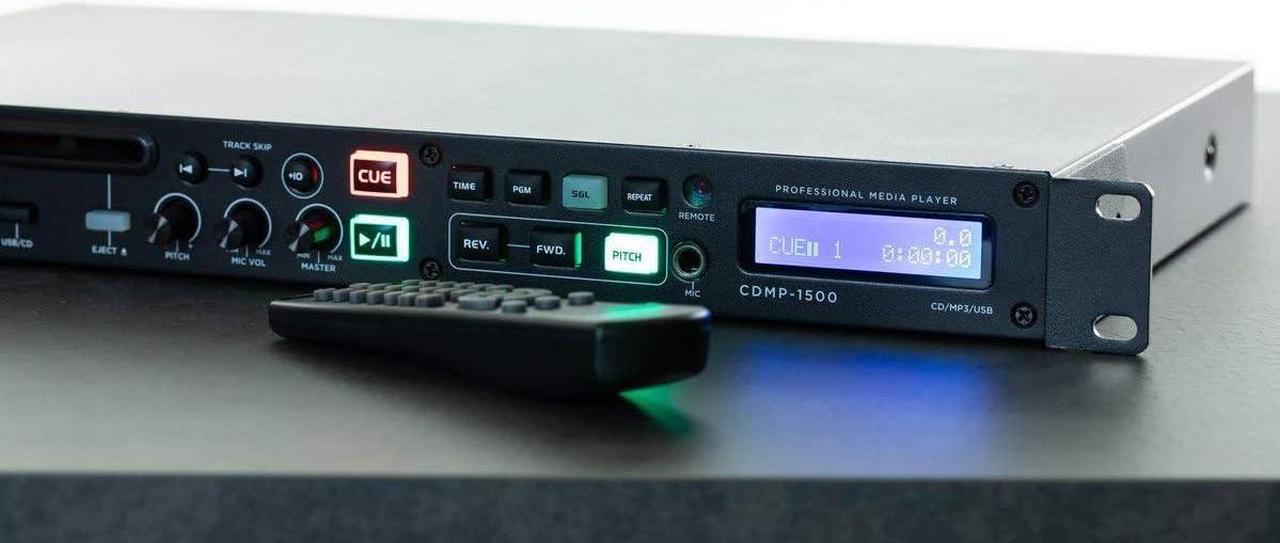 Alt view image 7 of 7 - Gemini Sound CDMP-1500 19 Inch Professional/Home Anti Shock Audio Rackmount Single Disc Drive Mountable CD MP3 USB Media Music Player System Input with Remote, Welcome to consult
