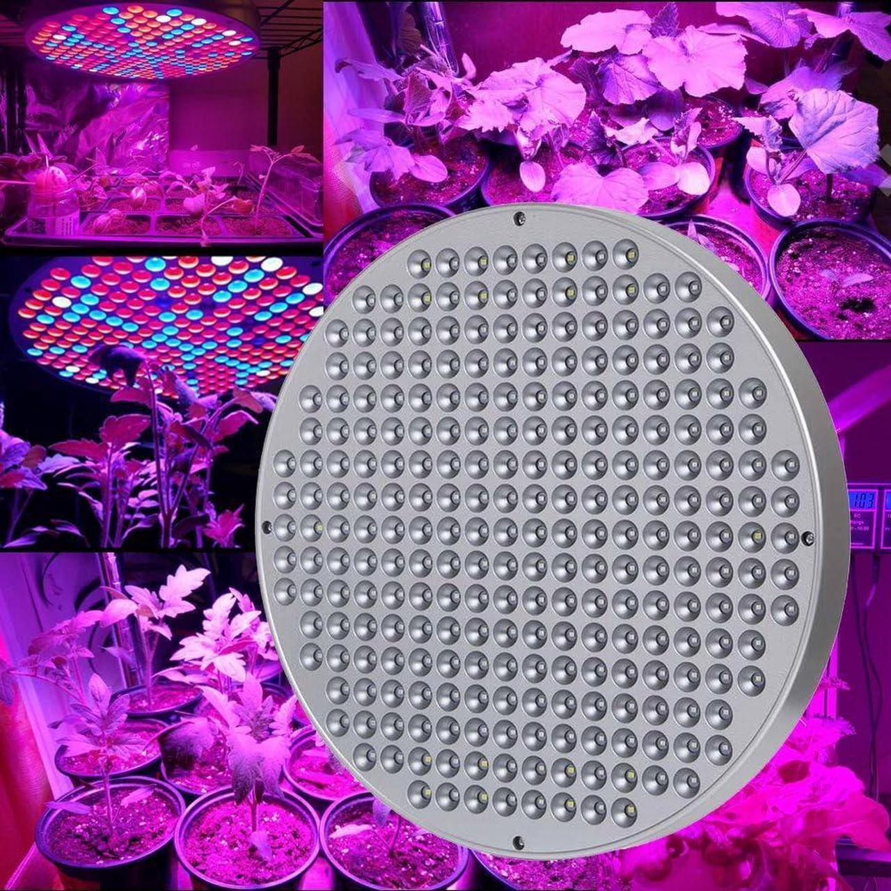 Alt view image 2 of 7 - LED Grow Light Bulb Panel 50W UFO Plant Growing Lamp with 250 LEDs Red Blue UV IR Full Spectrum Growing Lights for Indoor Plants, Seed Starting, Seedling, Veg and Flower