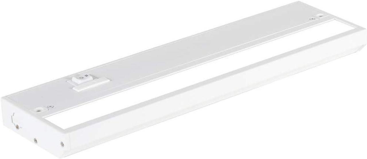 Main image of LED Under Cabinet Lighting Hardwired - 3CCT 12 Inch White Finish - Undercabinet Lights for Kitchen - Linkable Undercounter Dimmable Plug in Light or Hard Wired - Under Counter Fixture Direct Wire
