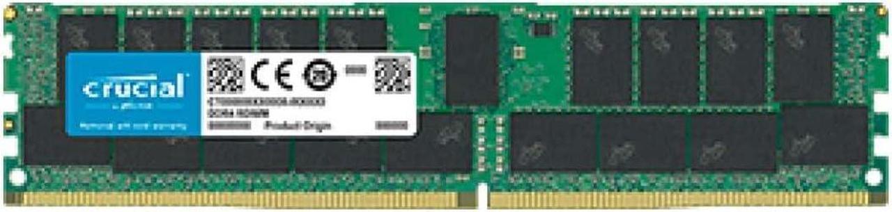 Crucial Technology 32GB DDR4 PC4-21300 2666MHz RDIMM, Dual Ranked Registered ECC Memory (CT32G4RFD4266)