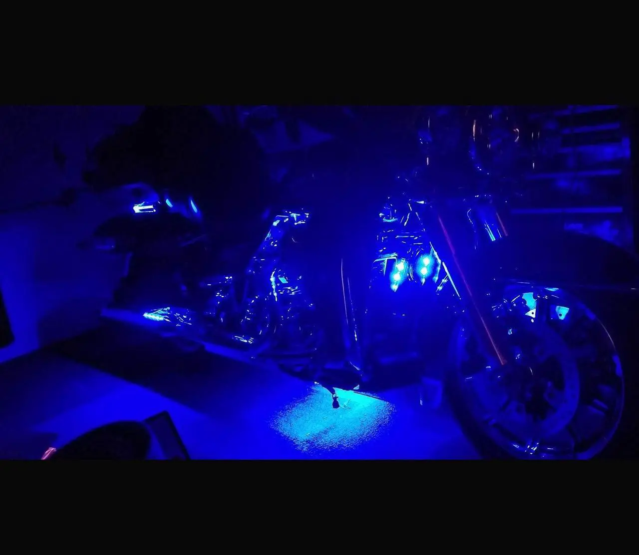 Alt view image 7 of 7 - 12Pcs Vehicle Motorcycle LED Light Kit Strips Multi-Color Accent Glow Lighting Neon Lights Lamp Flexible with Remote