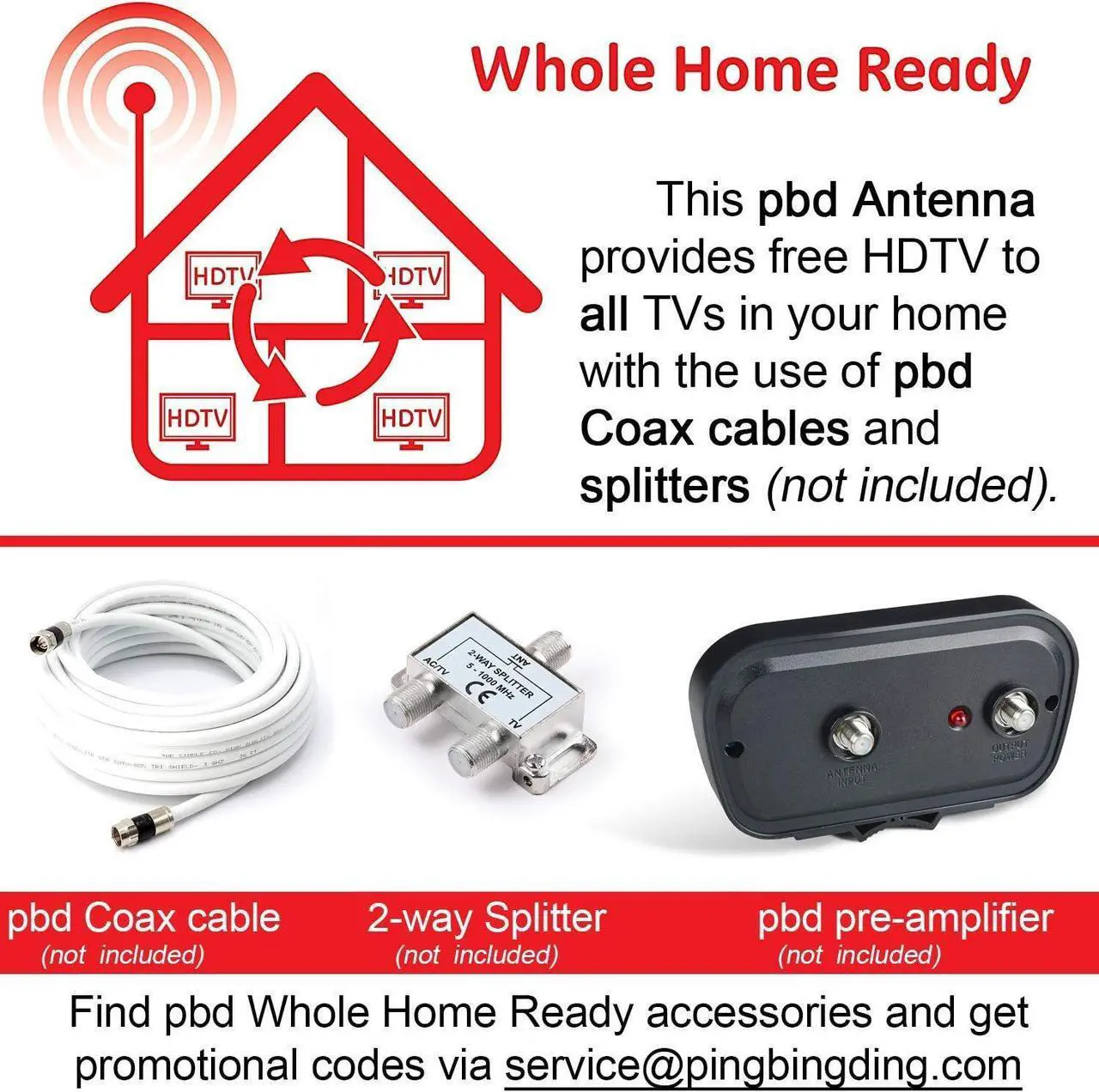 Alt view image 5 of 7 - PBD Outdoor Antenna Yagi Satellite HD Antenna - Attic or Roof Mount TV Antenna, RV Antenna for Camping, Long Range Digital OTA Antenna for Clear Reception, 4K 1080P, All Metal, Welcome to consult