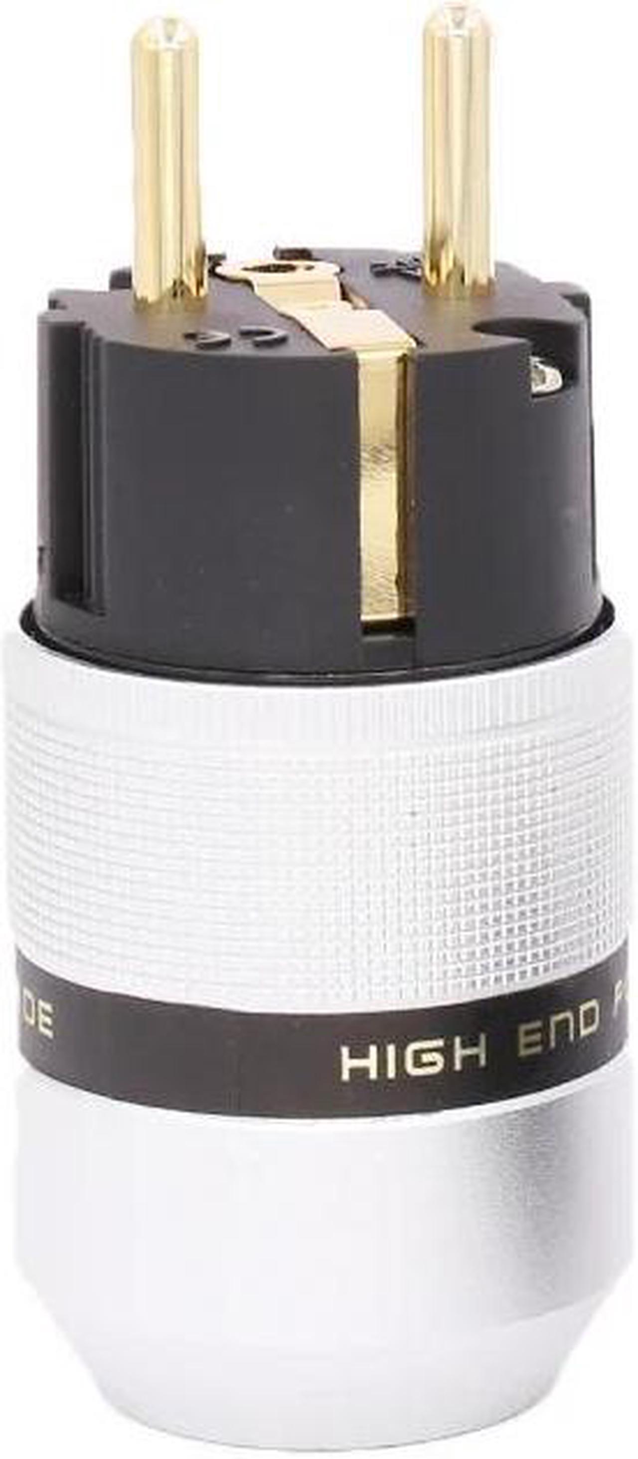 Main image of Hi End Audio Aluminum Gold Plated Power Plug Connector+IEC Female Plug power plug  For Audio Connector(1piece male plug)