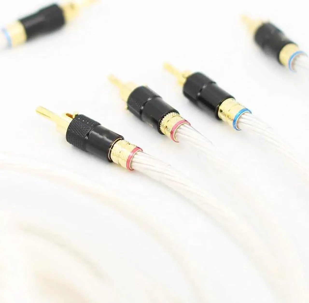 Alt view image 3 of 6 - Hifi speaker cable wires 5N Single silver audiophile Speaker Cable loudspeaker cable Length: 1.5m