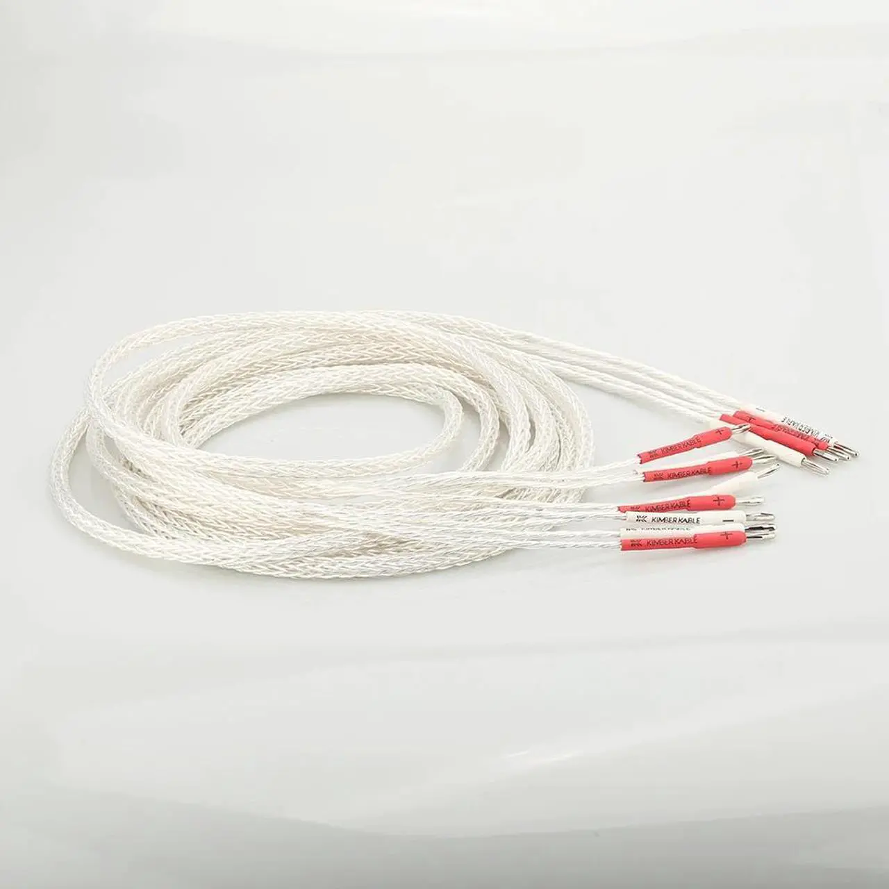 Alt view image 4 of 6 - HI-End OCC Silver Plated 8AG Speaker Cable Biwire Loudspeaker Cable HIFI Banana Plug Audiophille Speaker Cable Length: (2m)