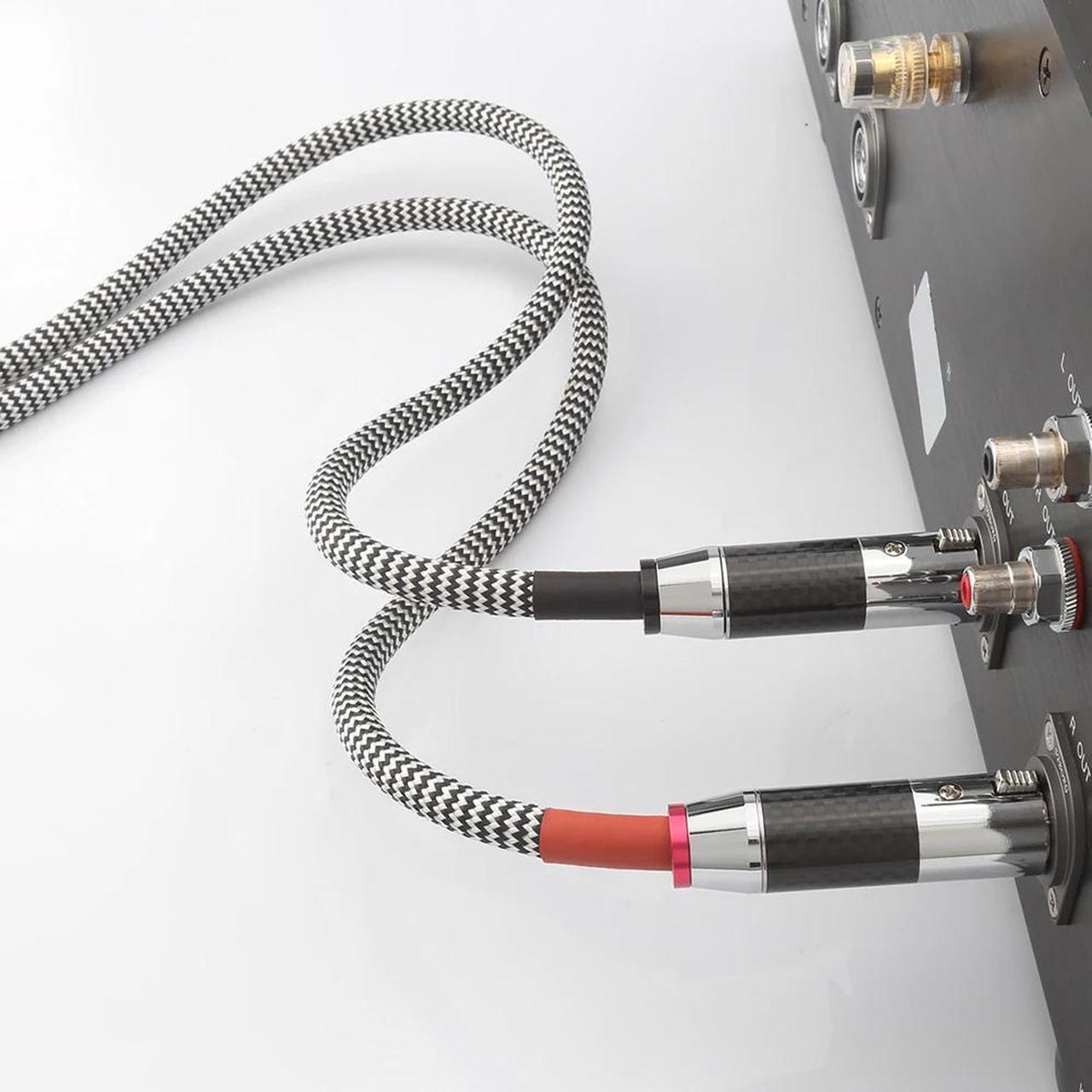 Alt view image 6 of 6 - Audiophile Audio Cable 2 RCA Male to 2 XLR HIFI Plug 3 Pin Male Length: 1m