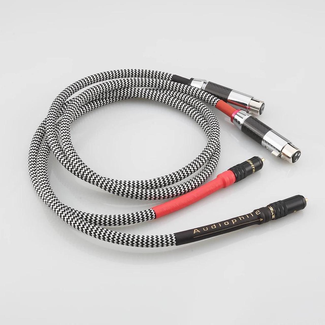 Alt view image 3 of 6 - Audiophile Audio Cable 2 RCA Male to 2 XLR HIFI Plug 3 Pin Male Length: 1m