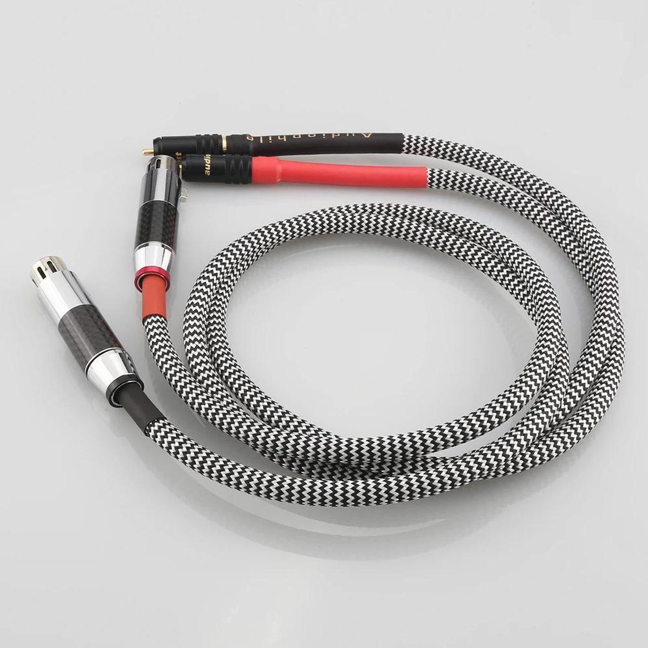 Alt view image 4 of 6 - Audiophile Audio Cable 2 RCA Male to 2 XLR HIFI Plug 3 Pin Male Length: 1m