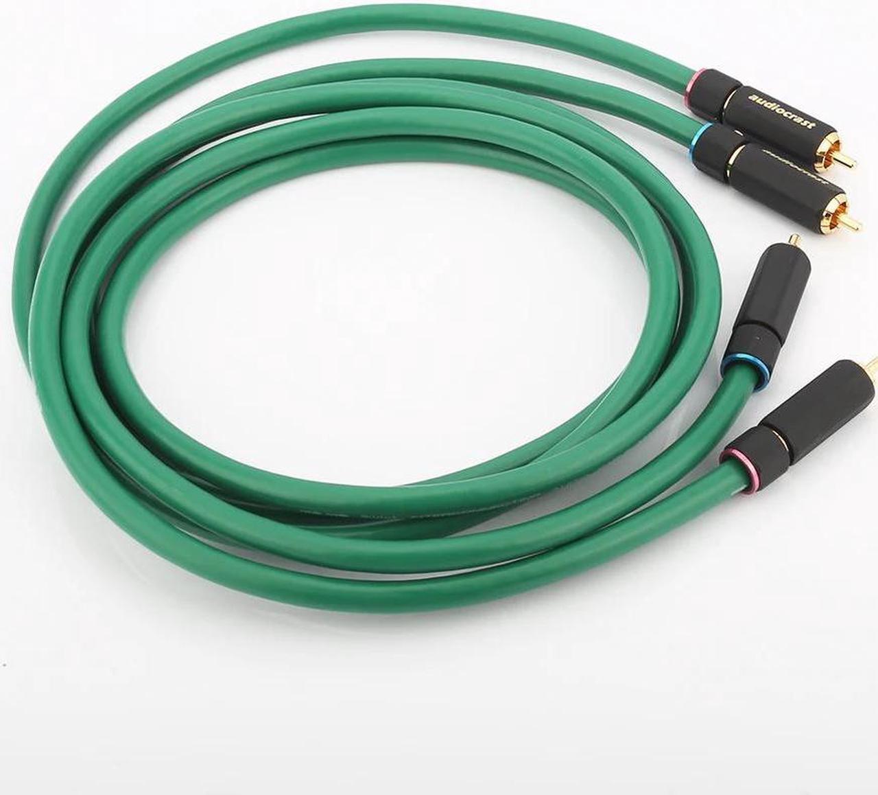 Alt view image 4 of 6 - 2328 Audio Cable HIFI RCA Cable 6N OFC Gold plated RCA Male to Male plug Audio Cable Length:1.5m
