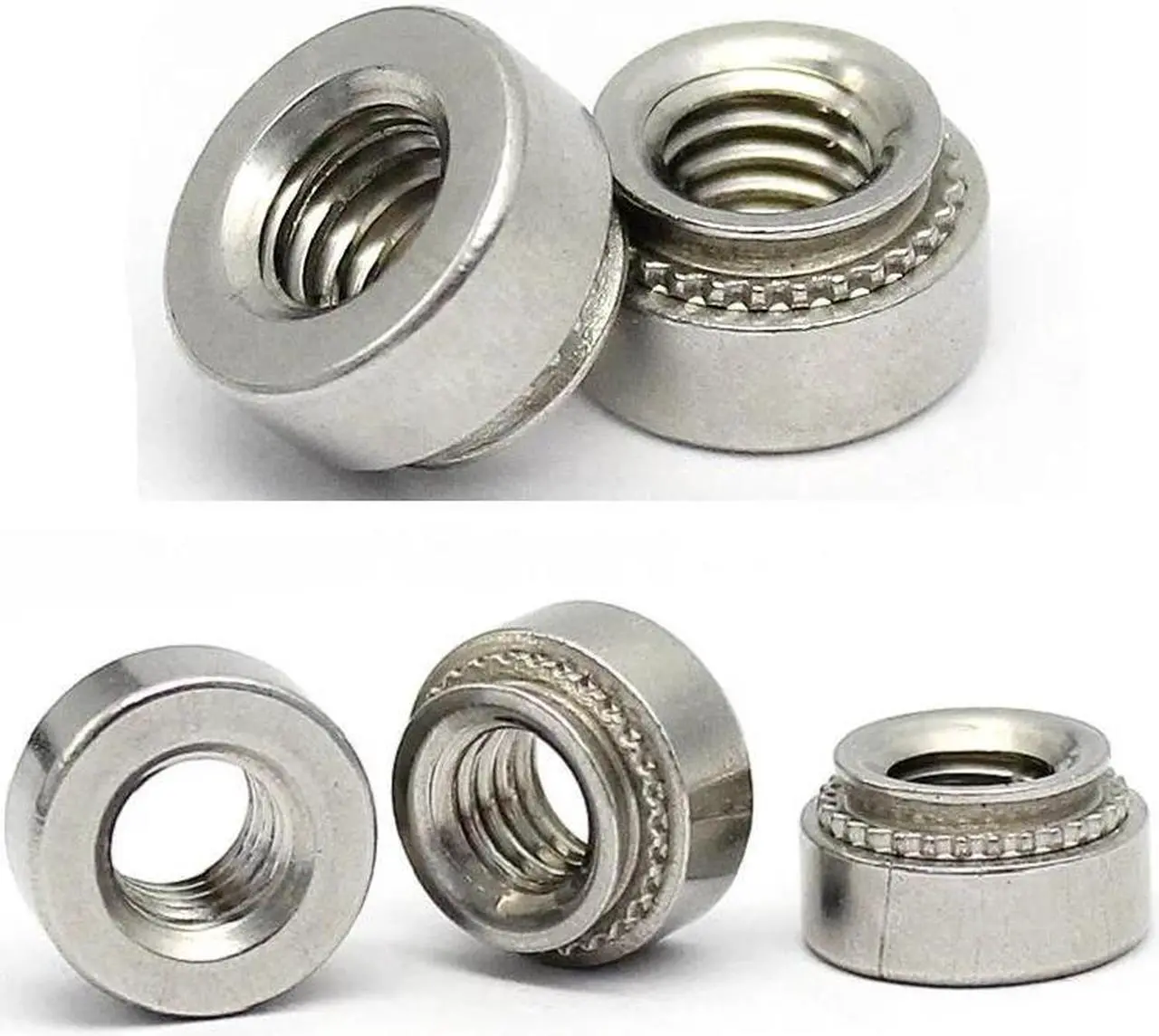 Main image of 10pcs Self-Clinching Nut Press Insert Rivet Nut Nutsert Rivnut Slab(304 Stainless Steel)(M6-2 slab 2.3mm)