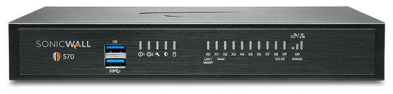 Main image of SonicWall TZ570 Firewall (Gen 7) w/ Secure Upgrade Plus (3-Year Advanced Protection Security Suite) and 1 Year CSE | 03-SSC-3018