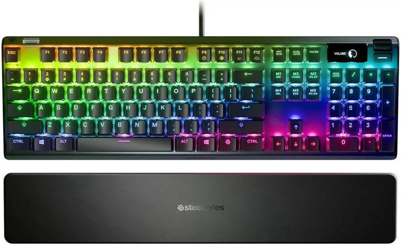 Alt view image 16 of 20 - SteelSeries 64636 Apex 7 TKL RGB Mechanical Gaming Keyboard (Red Switch)