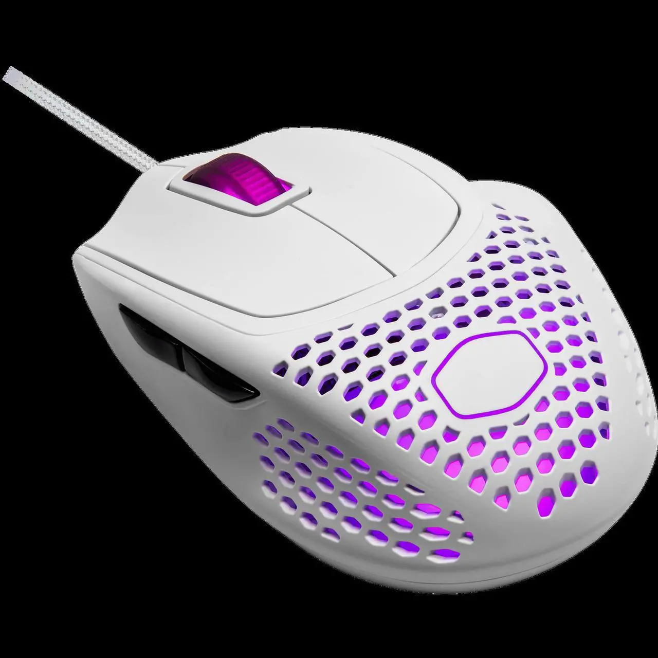 Alt view image 16 of 16 - Cooler Master MM720 Matte White Mouse RGB