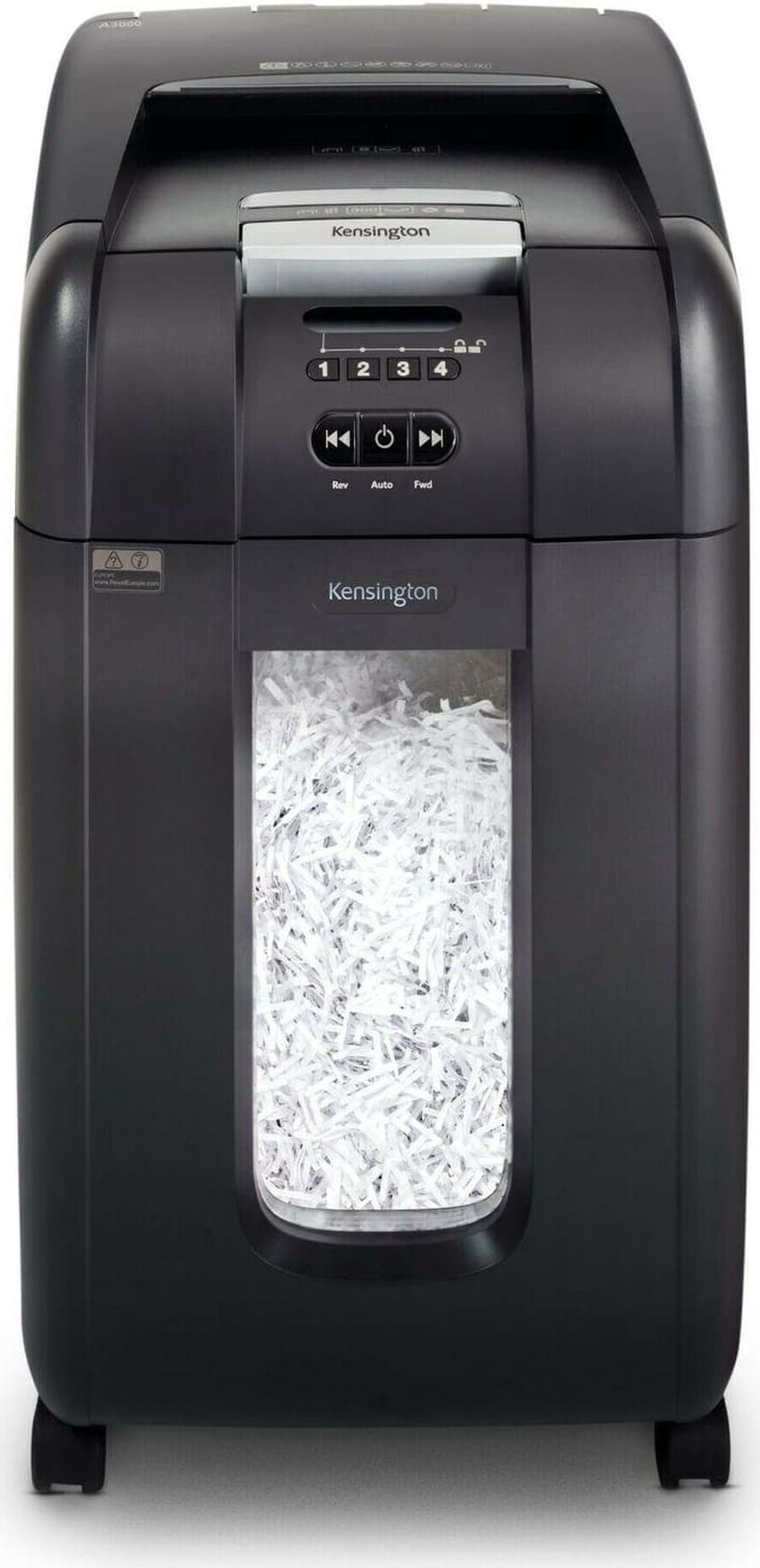 Alt view image 3 of 10 - Kensington - K52080AM - Kensington OfficeAssist Auto Feed Shredder A3000 Anti-Jam Cross Cut - Non-continuous Shredder -