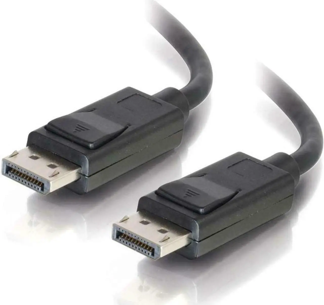 Alt view image 6 of 7 - C2G 54425 DisplayPort Cable with Latches M/M, 8K UHD Compatible - Digital Audio Video, Black (30 Feet, 9.14 Meters)