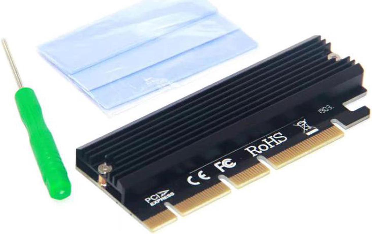 M.2 NVME Raiser PCIE to M2 Adapter PCI Express GEN3 High Speed Compatible PCIE X16 X8 X4 Slot LED Indicator for 2230-2280 M2 SSD