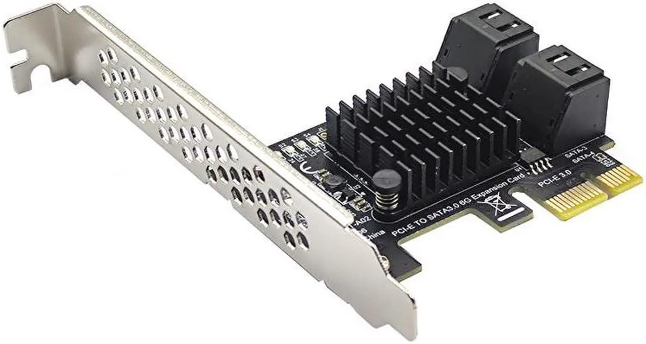 Alt view image 3 of 5 - PCI e Adapter 4 Port  3.0 to PCIe x1 GEN3 Expansion Adapter Card  3 III PCI-e PCI Express Converter ASMedia ASM1064