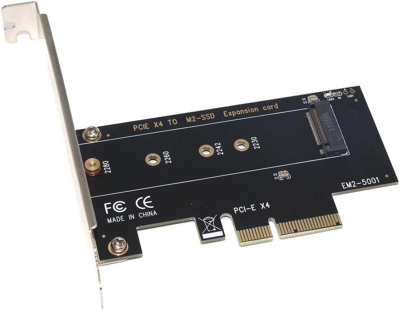 Main image of EM2-5001 NVME Adapter Riser Card M.2 to PCI-E 3.0 X4 NVMe M Key SSD Riser Expansion Card Adapter PC Accessories