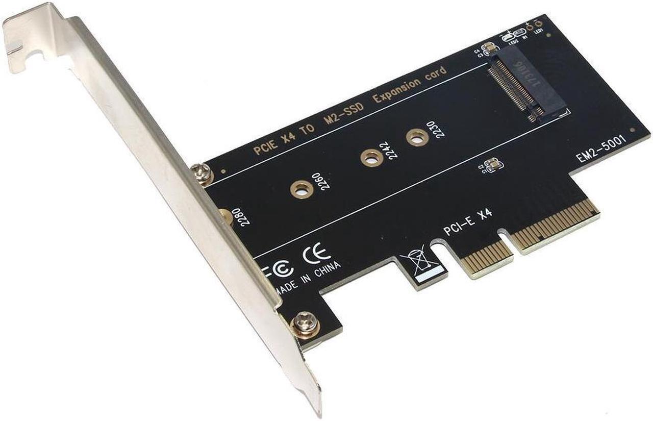 Alt view image 4 of 6 - EM2-5001 NVME Adapter Riser Card M.2 to PCI-E 3.0 X4 NVMe M Key SSD Riser Expansion Card Adapter PC Accessories