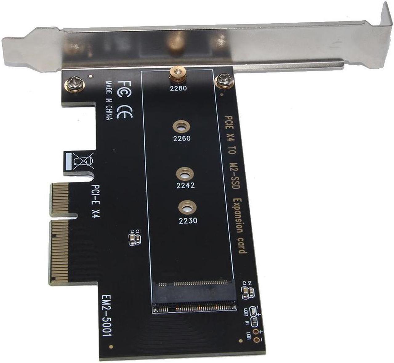 Alt view image 5 of 6 - EM2-5001 NVME Adapter Riser Card M.2 to PCI-E 3.0 X4 NVMe M Key SSD Riser Expansion Card Adapter PC Accessories