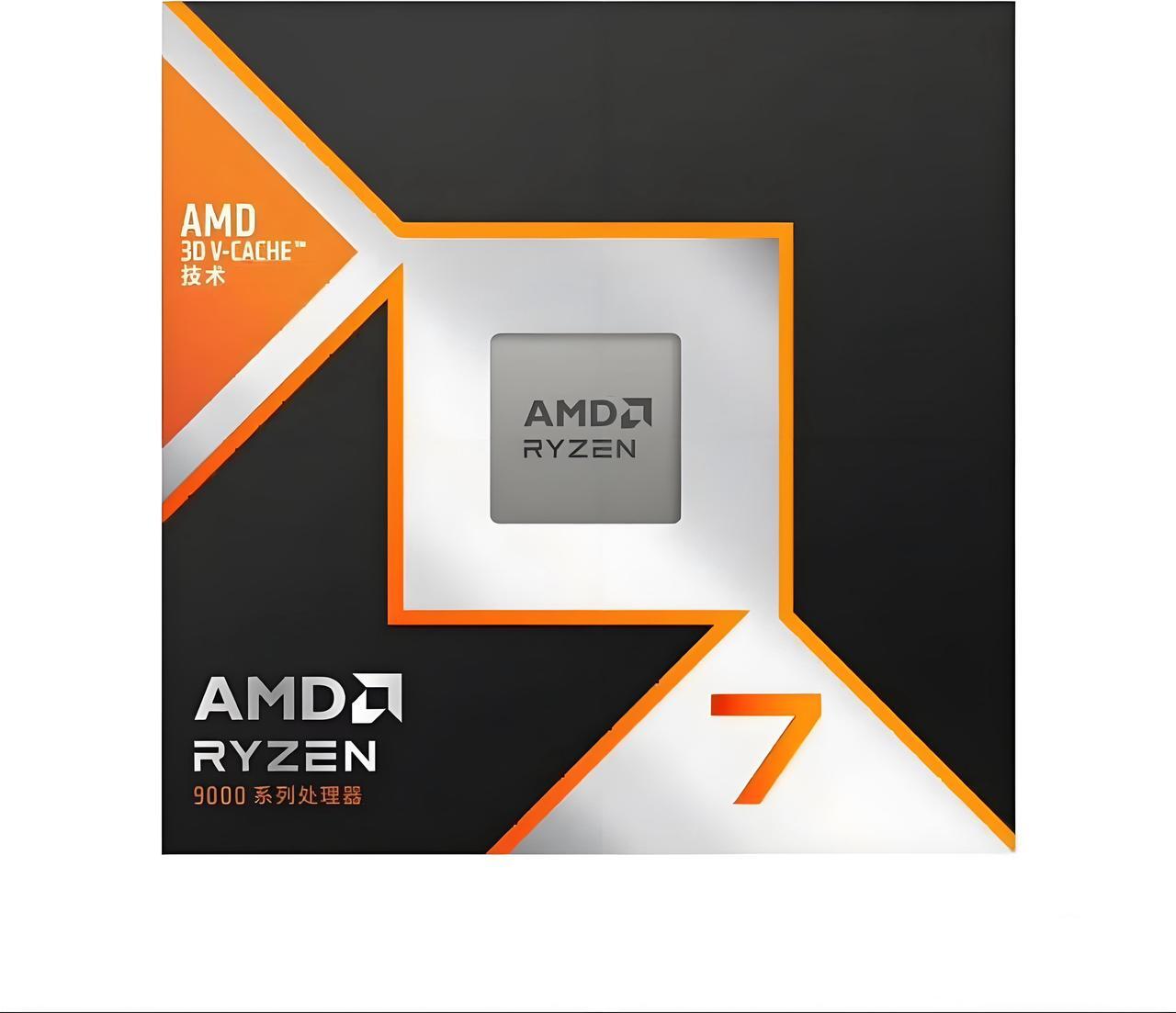 Alt view image 2 of 2 - AMD Ryzen 7 9800X3D - Ryzen 7 9000 Series Zen 5 8-Core 5.2 GHz - Socket AM5 120W - AMD Radeon Graphics Desktop Processor - 100-100001084WOZ--International Version With Warranty Of Three Years