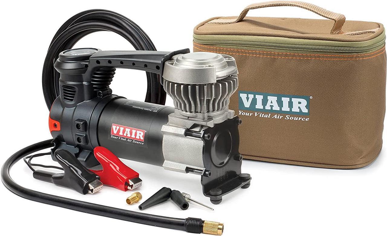 VIAIR 88P - 00088 Portable Compressor Kit with Alligator Clamps, Tire Inflator, Tire Air Pump, 12V, 120 PSI, for Up to 33 Inch Tires