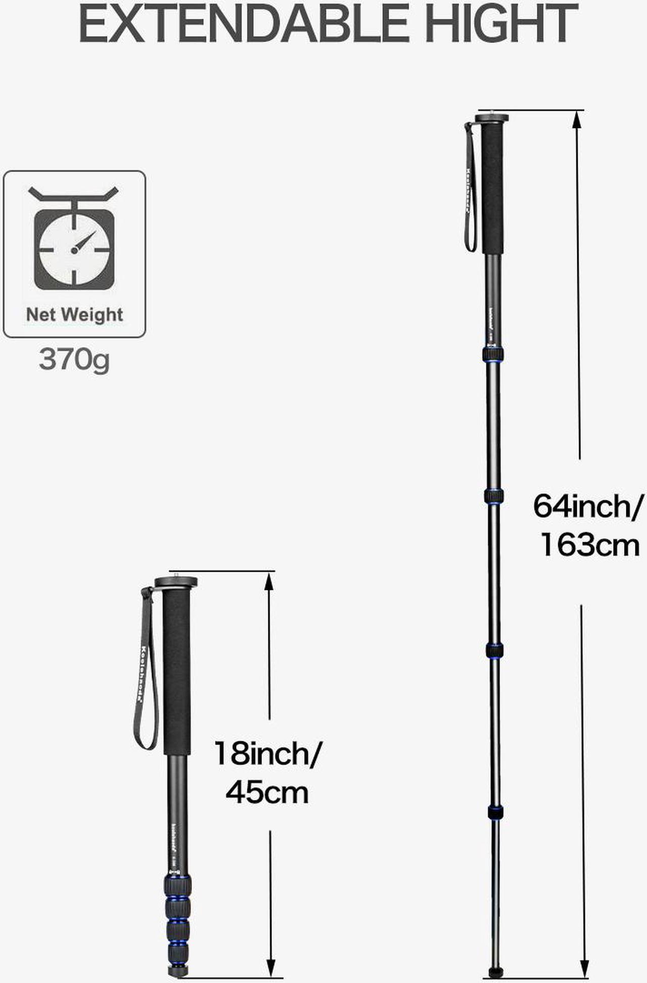 Alt view image 6 of 7 - Koolehaoda 64-inch Camera Aluminium Monopod Unipod