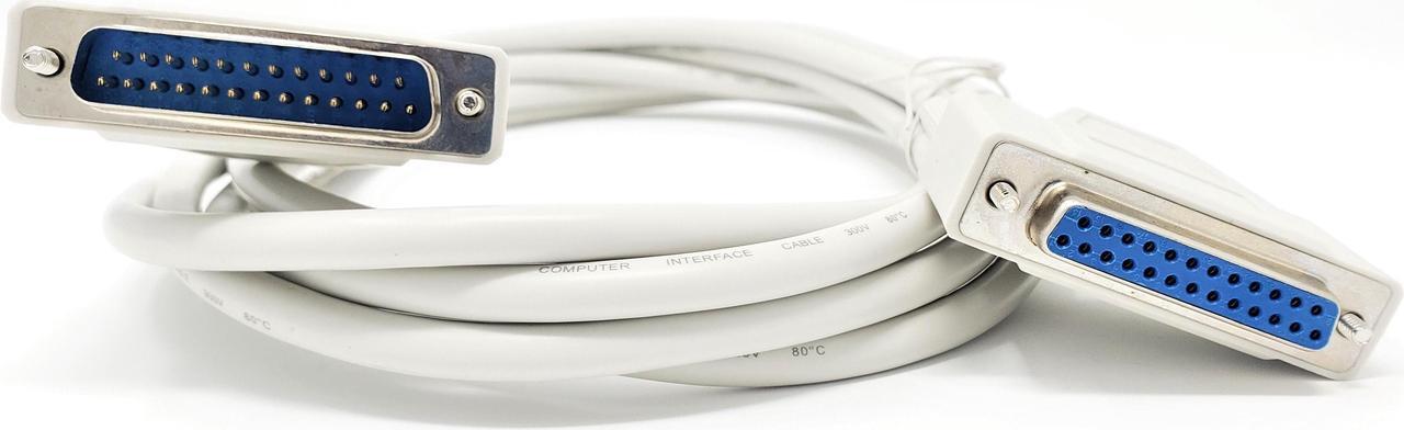 Alt view image 2 of 4 - Micro Connectors 10 Feet IEEE-1284 DB25 Parallel Cable M/F (M01-017)