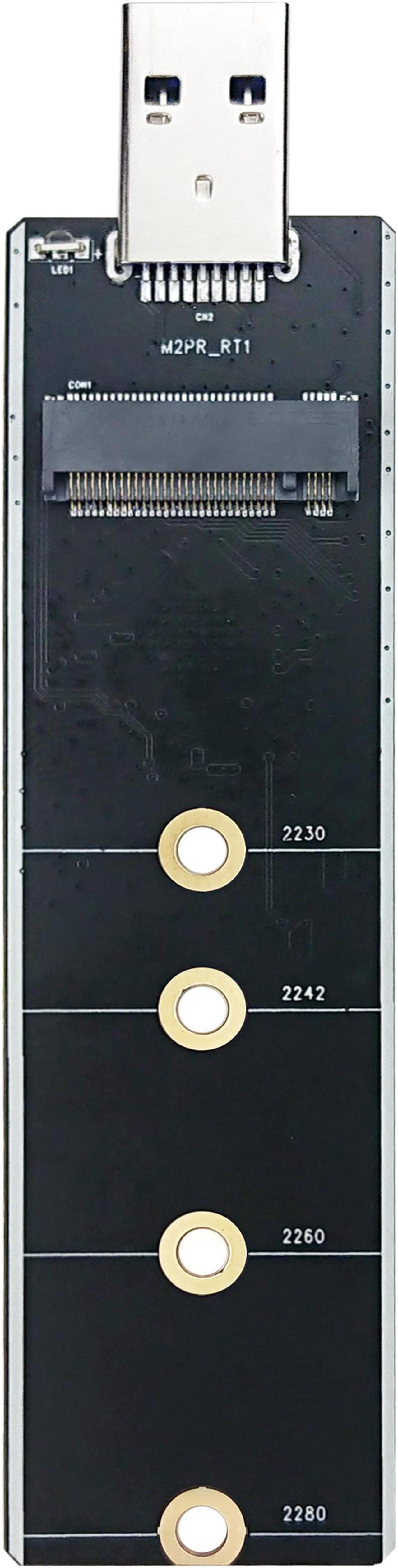 Micro Connectors M.2 NVMe & SATA SSD to USB 3.2 Gen 2x1 Type-A Adapter (NVME-S32USBA)