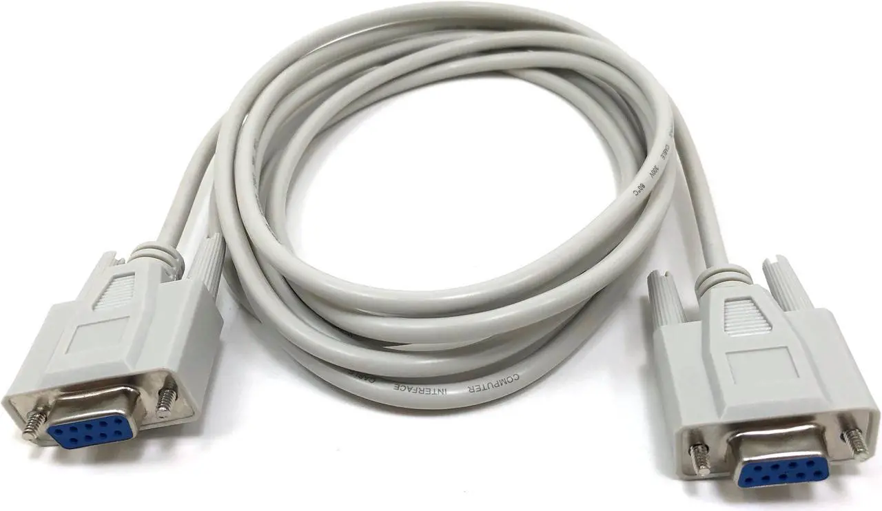 Alt view image 3 of 3 - Micro Connectors 10 Feet Null Modem Serial Cable (DB9 Female to Female) (M02-233)