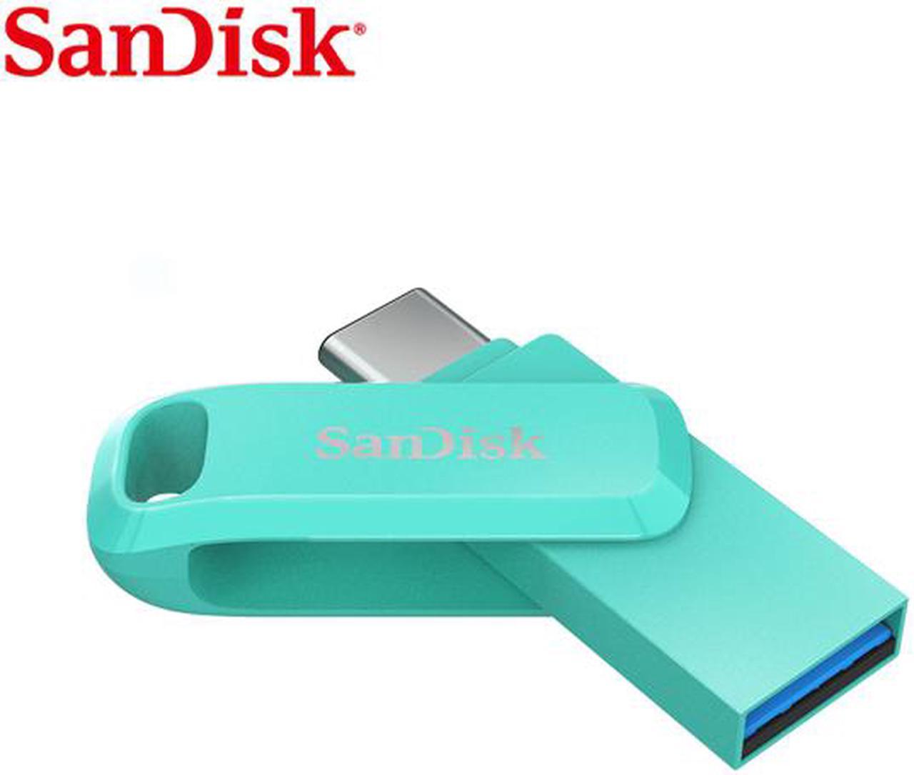 SanDisk 128GB Ultra Dual Drive Go USB Type-C & Type-A Tiffany Green (SDDDC3-128G-G46G)