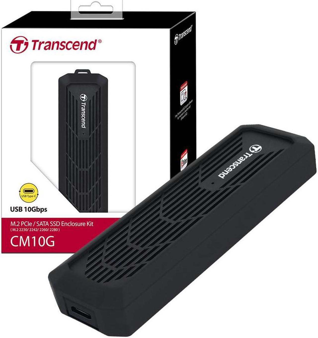 Main image of Transcend CM10G M.2 PCIe/SATA SSD Enclosure Kit for M.2 2230/2242/2260/2280 USB Type-A & Type-C Supported TS-CM10G