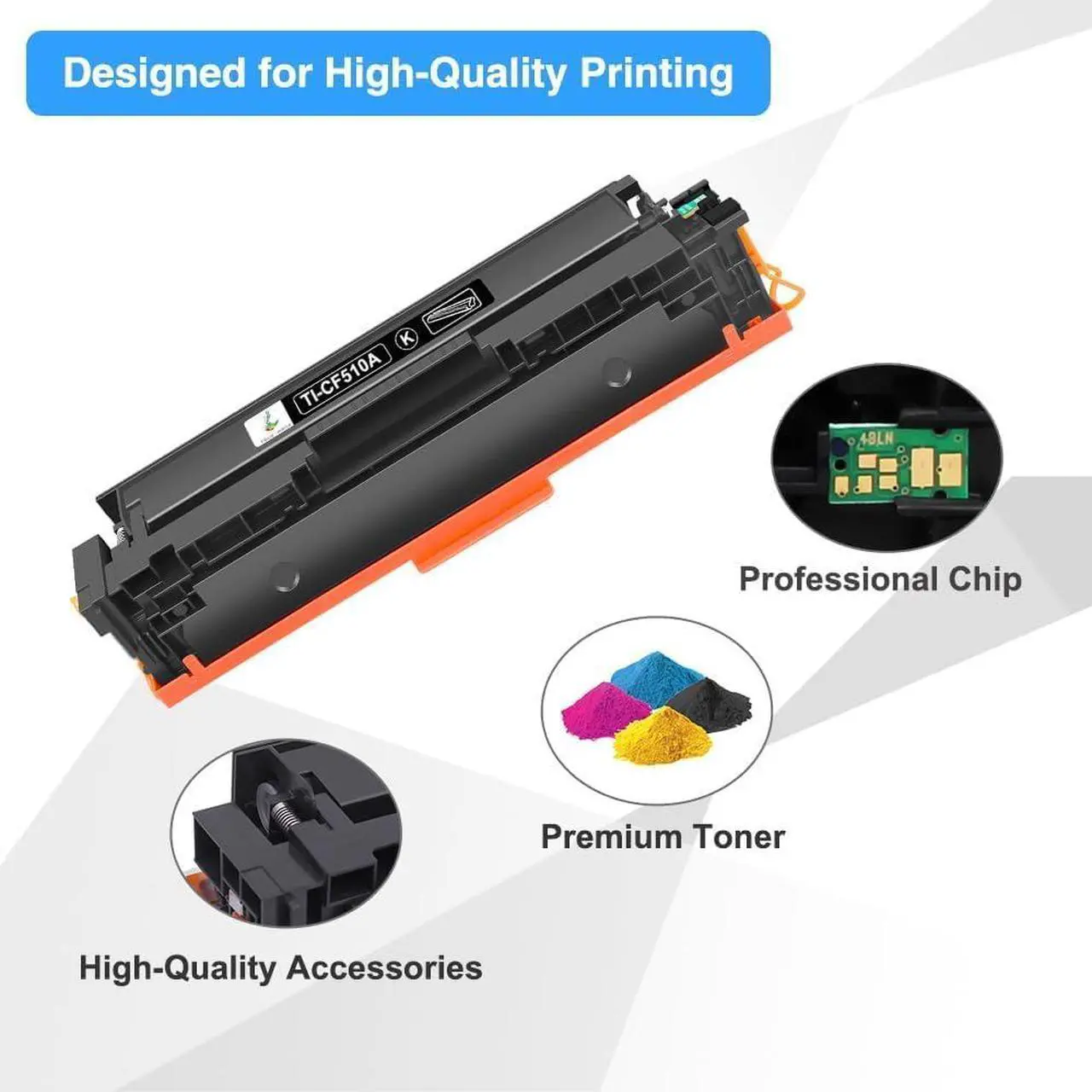 Alt view image 4 of 6 - TRUE IMAGE 204A Toner Cartridges 4 Pack Compatible Replacement for HP 204A Work for HP Color Laserjet Pro MFP M154nw M154a M180nw M180n M181fw Printer (Black Cyan Yellow Magenta)