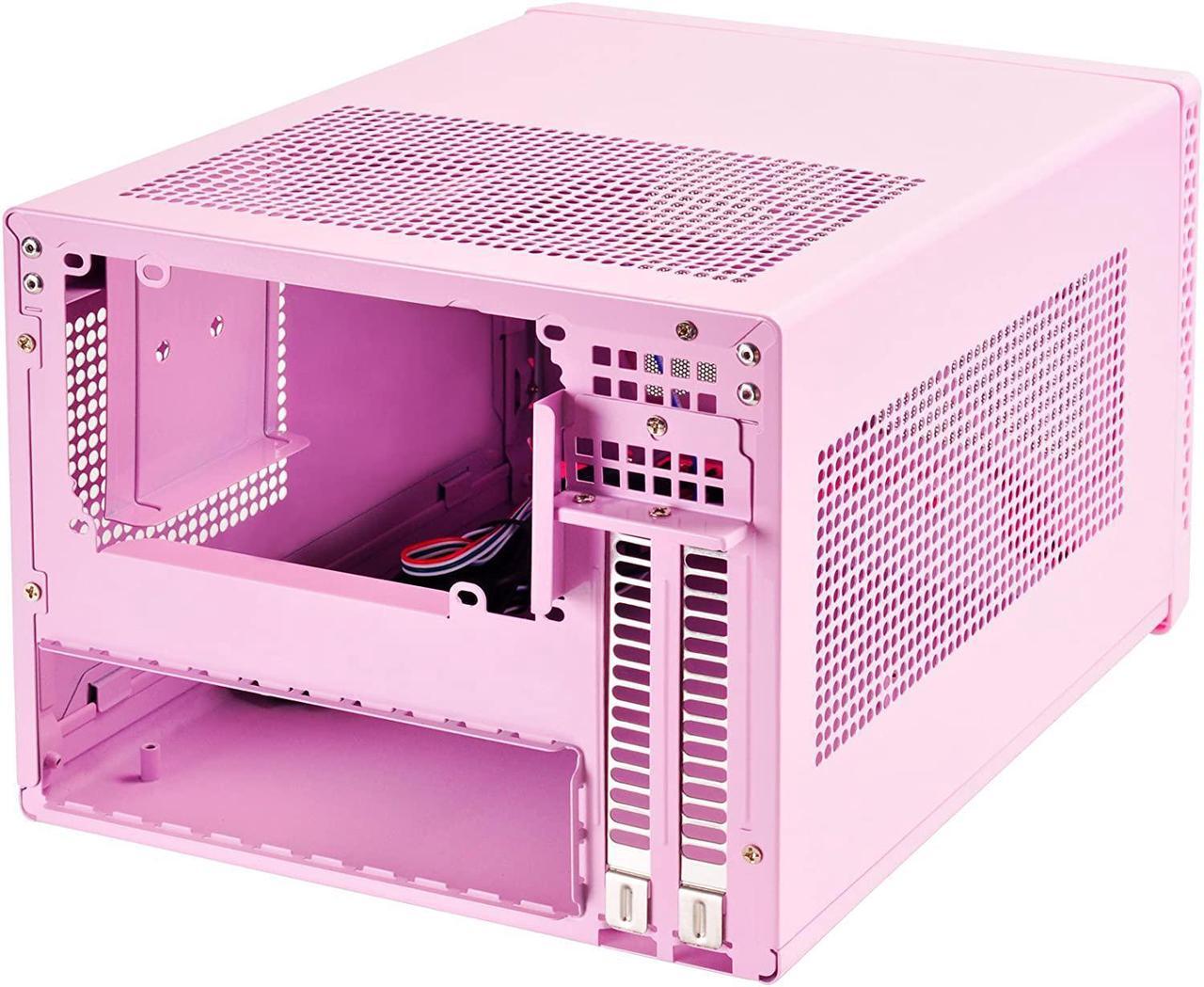 Alt view image 4 of 7 - SilverStone Technology Ultra Small Form Factor Computer Case Mini-ITX in Pink SG13P