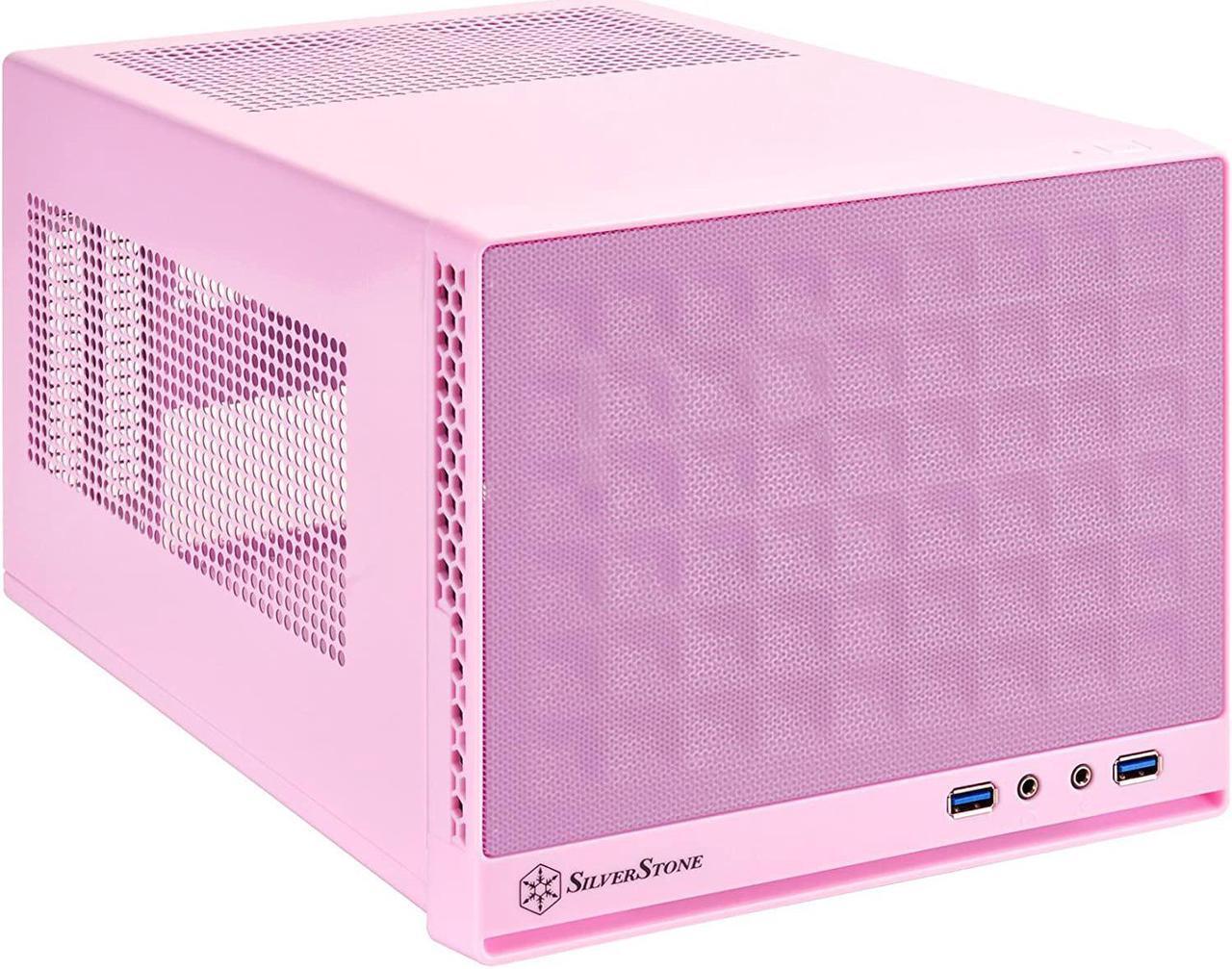 Alt view image 2 of 7 - SilverStone Technology Ultra Small Form Factor Computer Case Mini-ITX in Pink SG13P