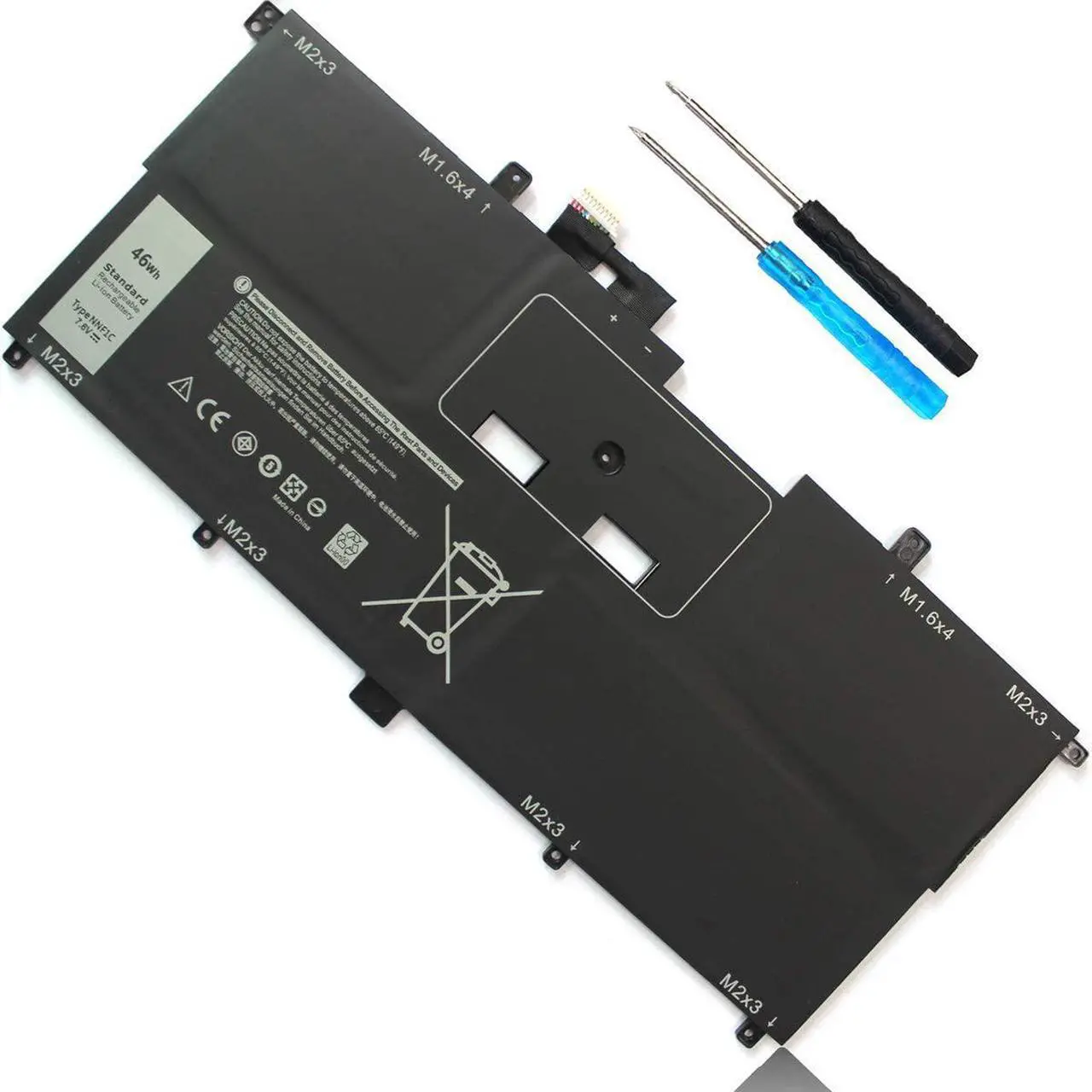 Main image of 46Wh Type NNF1C HMPFH Laptop Battery for Dell XPS 13 9365 2-in-1 13-9365 P71G P71G001 NNFIC 0NNF1C 0HMPFH Replacement 7.6V 4-Cell