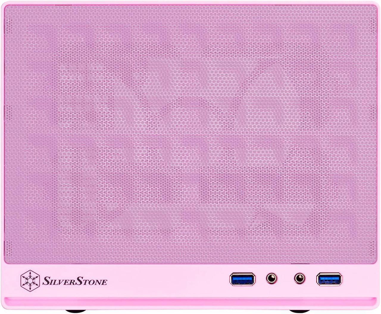 Alt view image 5 of 7 - SilverStone Technology Ultra Small Form Factor Computer Case Mini-ITX in Pink SG13P