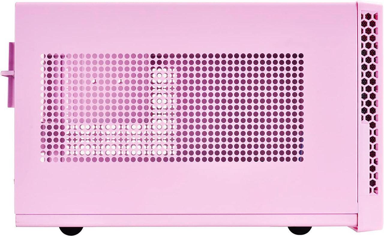 Alt view image 6 of 7 - SilverStone Technology Ultra Small Form Factor Computer Case Mini-ITX in Pink SG13P