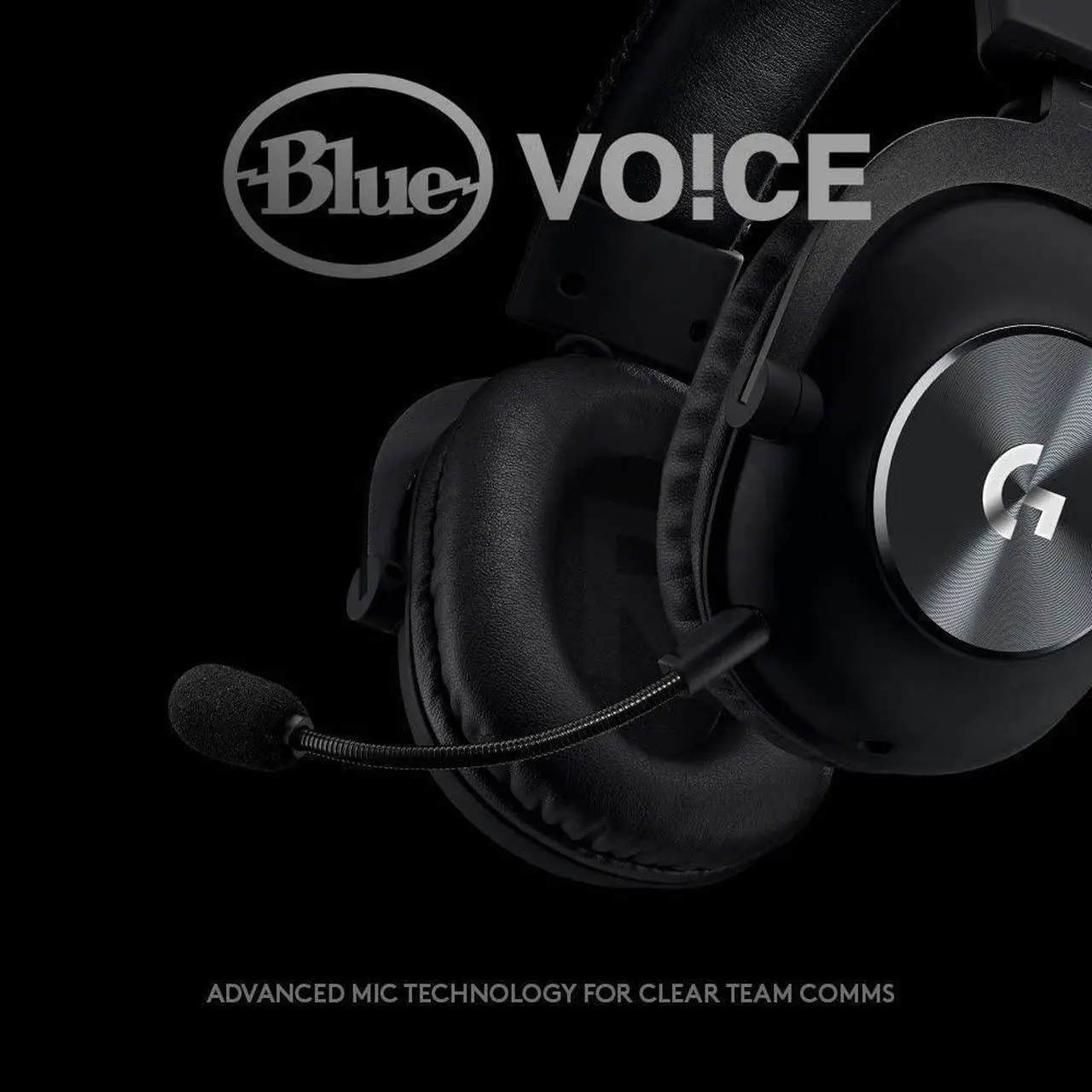 Alt view image 4 of 16 - Logitech G PRO X USB Wired Virtual 7.1 Surround Sound DTS Headphone X 2.0 Gaming Over-the-Ear Headset with Blue VO!CE for Windows 981-000817 - Black