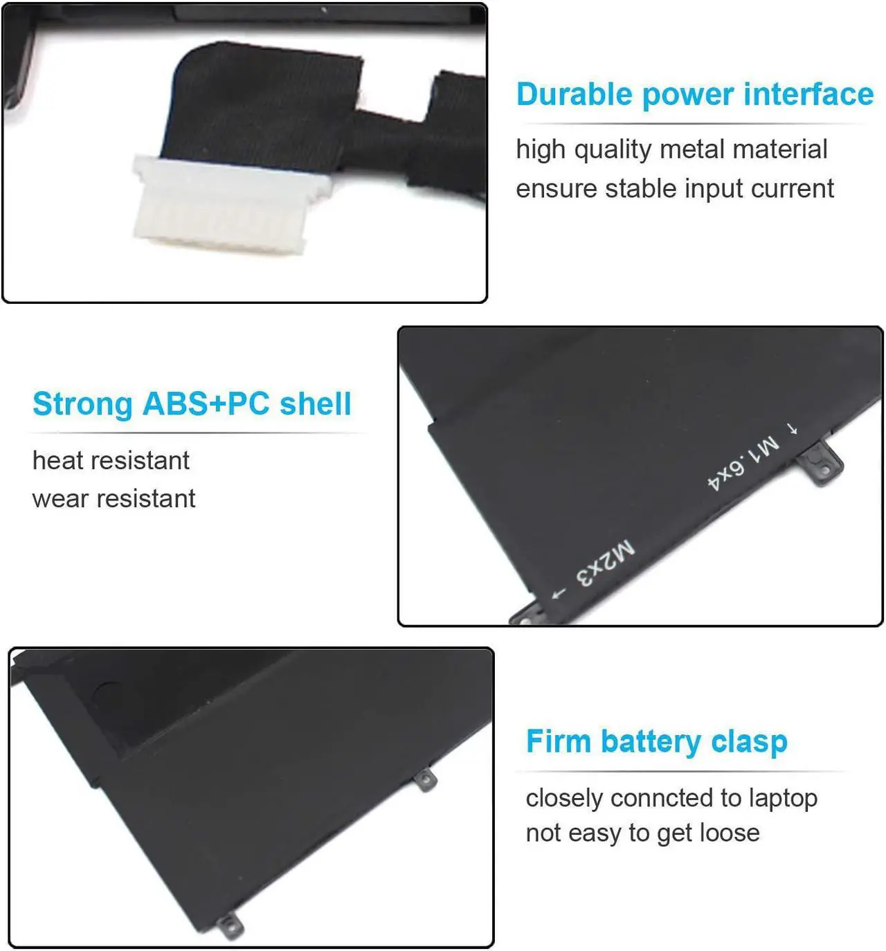Alt view image 4 of 7 - 46Wh Type NNF1C HMPFH Laptop Battery for Dell XPS 13 9365 2-in-1 13-9365 P71G P71G001 NNFIC 0NNF1C 0HMPFH Replacement 7.6V 4-Cell