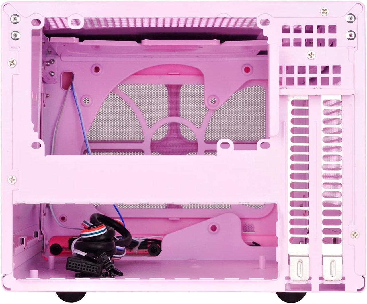 Alt view image 3 of 7 - SilverStone Technology Ultra Small Form Factor Computer Case Mini-ITX in Pink SG13P