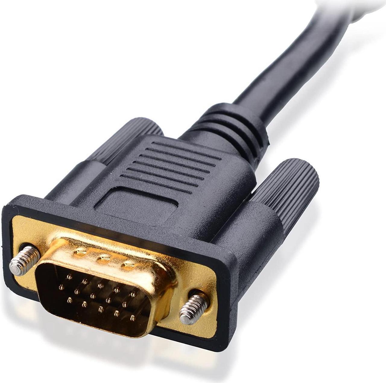Alt view image 2 of 4 - Cable Matters VGA to VGA Cable 50ft with Ferrites (VGA Cord, VGA Monitor Cable, Computer Monitor Cable, VGA Male to Male)