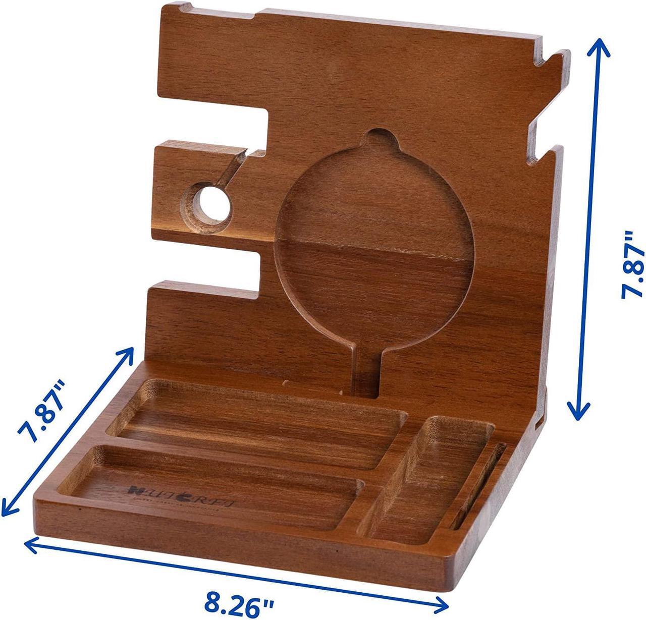 Alt view image 6 of 6 - Wood Docking Station with Wireless Charger Cutout