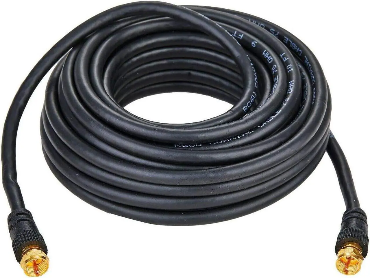 Alt view image 4 of 4 - Cables Direct Online RG6 Dual Shield Black Coaxial Cable 15ft  Strong Signal Integrity, Long-Lasting