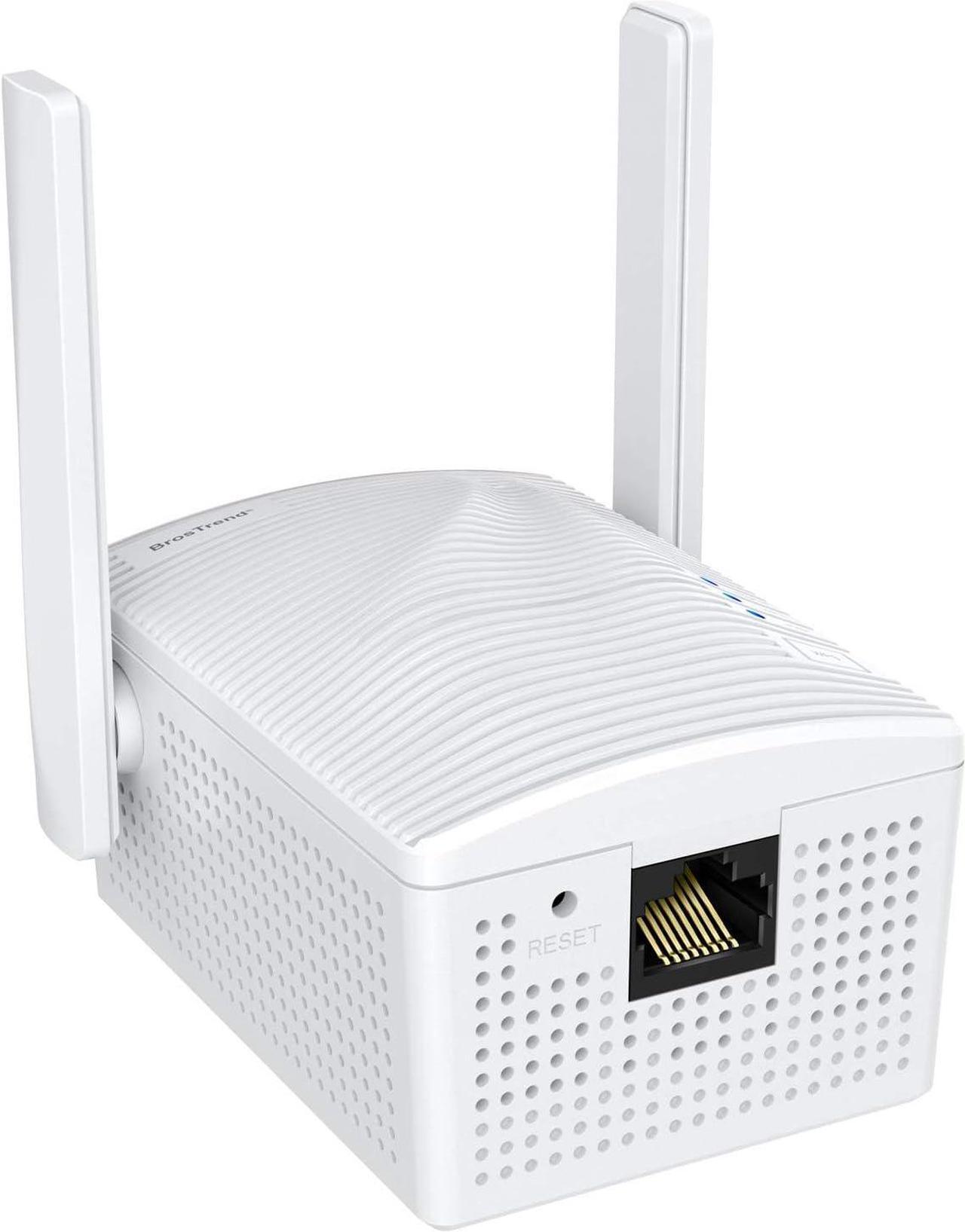 Main image of BrosTrend AC1200 WiFi to Ethernet Adapter, 1200Mbps Dual Band Universal Wireless Bridge for Printer, Smart TV, Blu-Ray Player, PlayStation, Xbox, etc, WPS Easy Setup, Connect a Wired Device to Wi-Fi