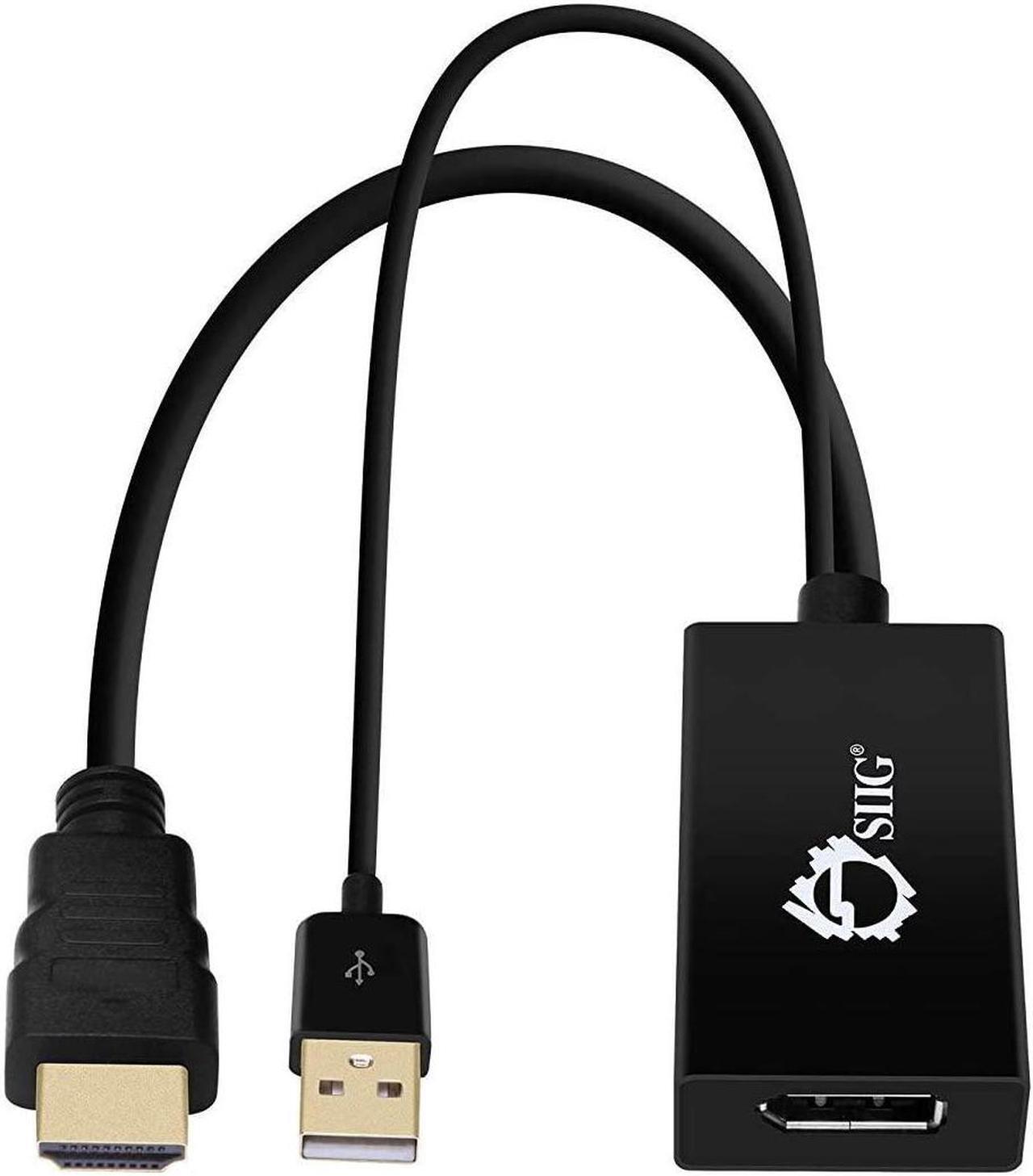 Alt view image 2 of 18 - SIIG CE-H22W11-S1 Hdmi To Displayport 4K Ultra Hd Convert Connect Displayport To Hdmi