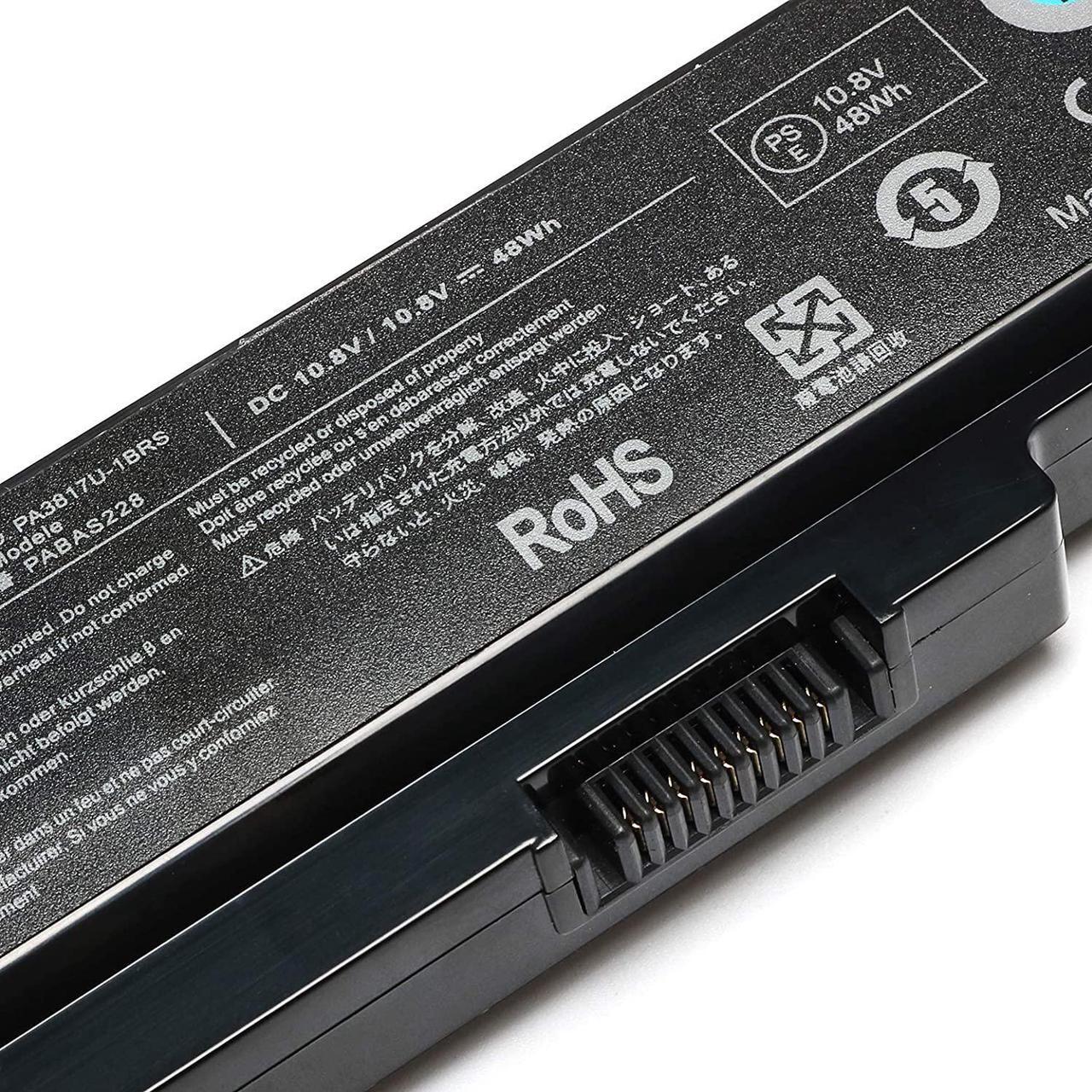 Alt view image 4 of 7 - PA3817U-1BRS Laptop Battery Replacement for Toshiba Satellite A655 A660 C650 C655 C655D C675 C675D L645 L645D L655 L655D L675 L675D L745 L750D L755 L755D M640 M645 P745 P755 PABA228 Notebook Battery