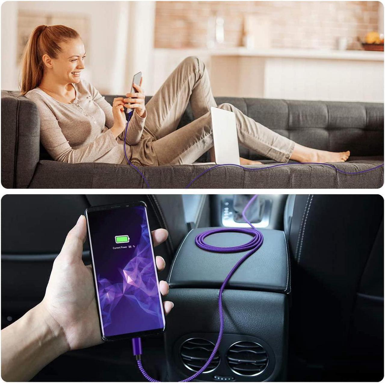 Alt view image 6 of 7 - KEHIPI USB Type C Charger Cable 10FT 2Pack,Fast Charging Replacement Cord for PS5 Playstation 5 DualSense Controller,Microsoft X Box Series X/S Controller,Switch/Switch Pro/Lite Controller