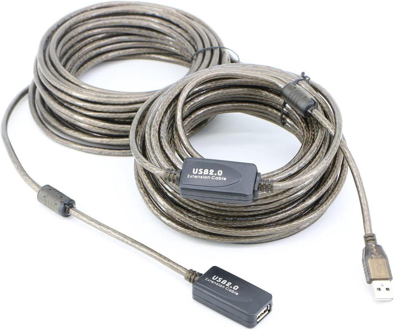 Main image of Pasow USB 2.0 A Male to A Female Extension Cable High Speed 480 Mbps (60 Feet)