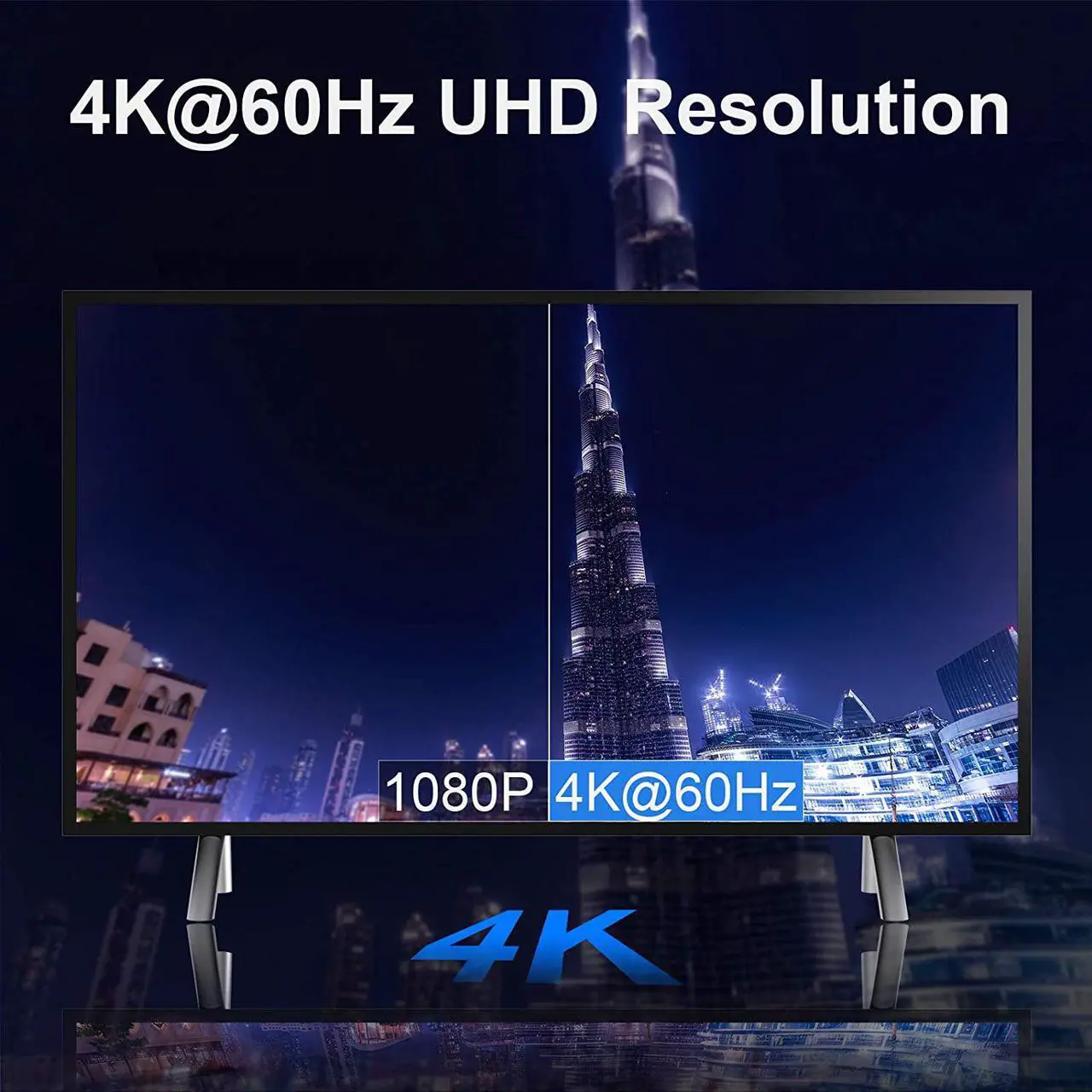 Alt view image 4 of 7 - HDMI to DisplayPort Adapter with USB Power, CableCreation 4K x 2K@60Hz HDMI Male to DP Female Adapter/Converter for Xbox One, Compliant with VESA Dual-Mode DisplayPort 1.2, HDMI 1.4